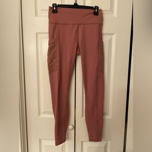Fabletics PowerHold Pink Mauve Leggings